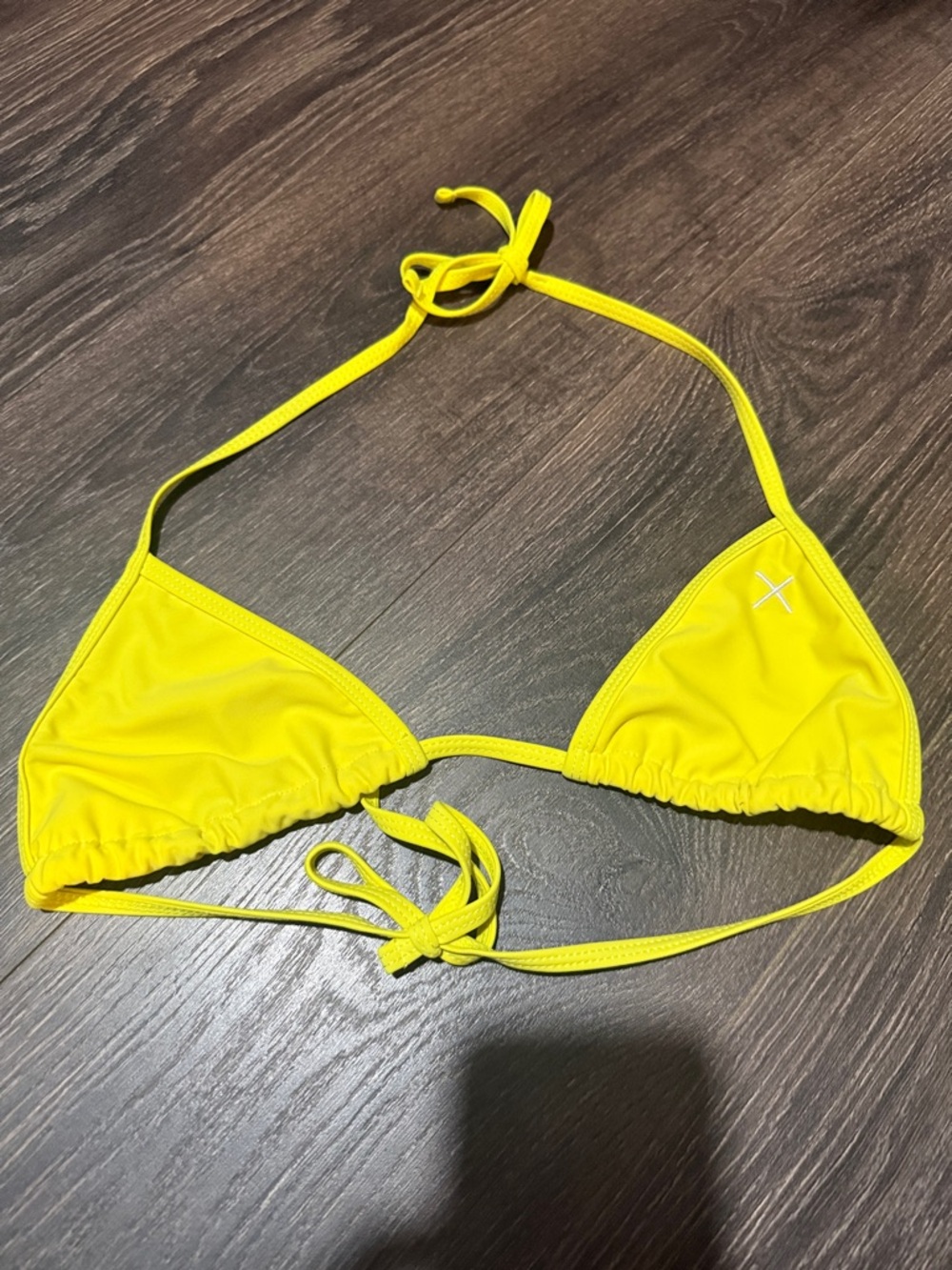 Boutine LA Yellow Triangle Bikini Top